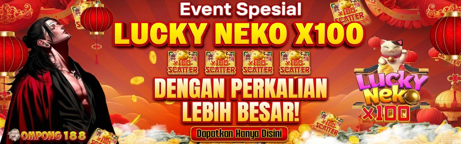 event free spin lucky neko scatter x100